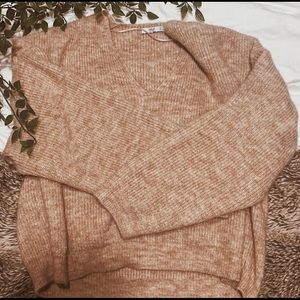 MANGO: Cute tan knit sweater!!